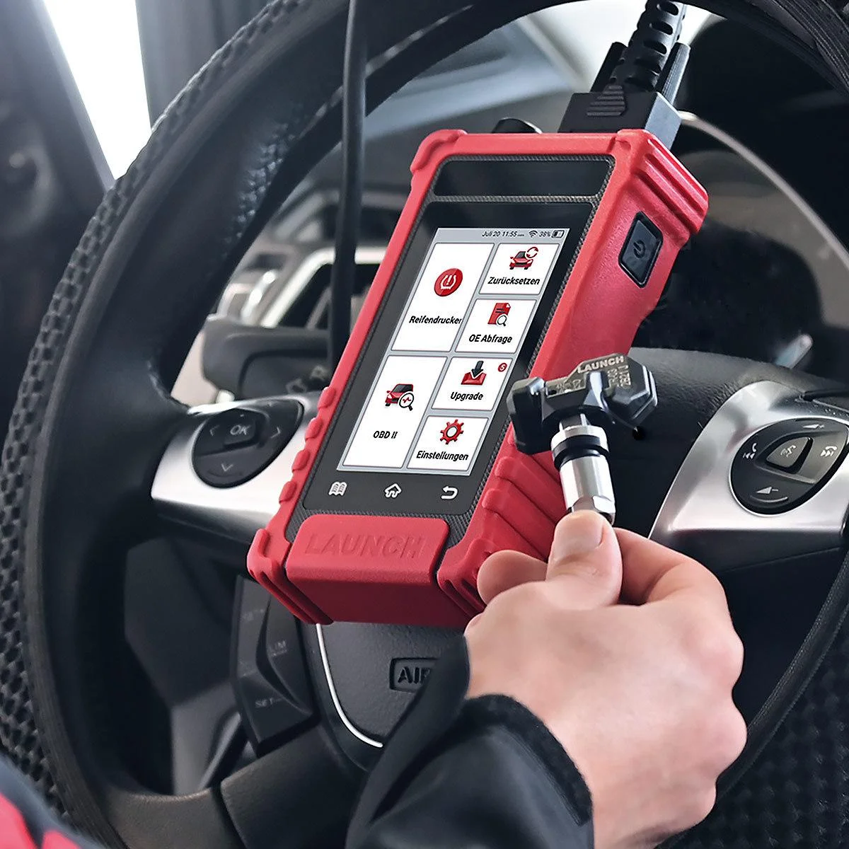 Programación OBD de TPMS: lectura de errores y clonación de IDs